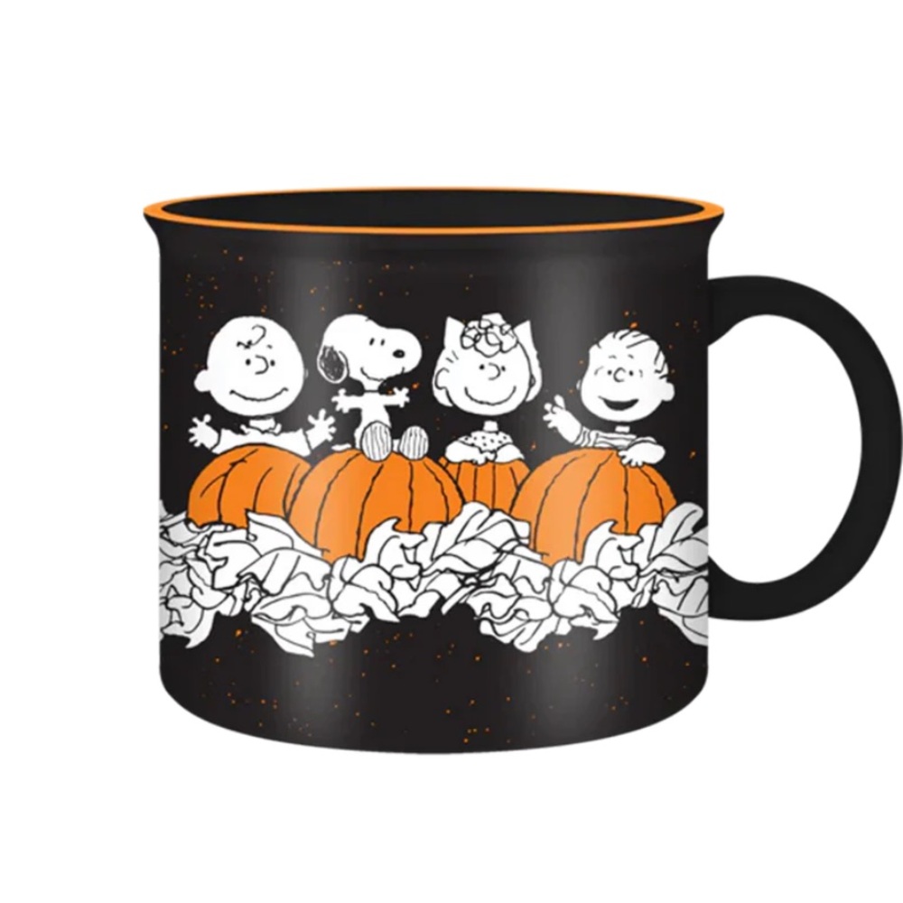 Peanuts nwt snoopy HAPPY HALLOWEEN PUMPKIN PATCH 20Z CERAMIC CAMPER MUG